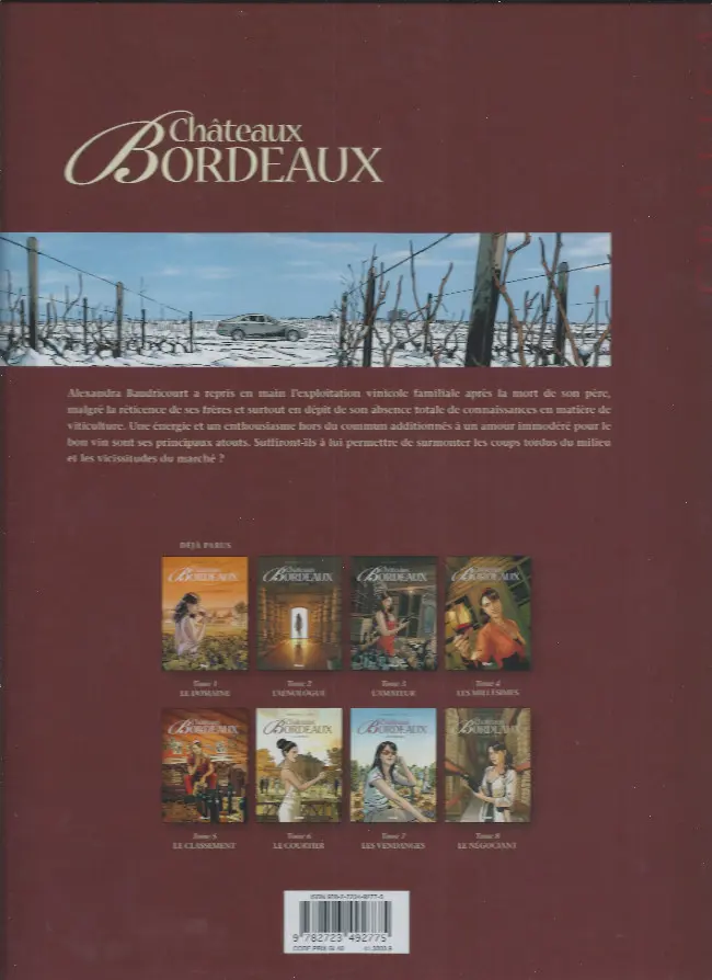 Verso de l'album Châteaux Bordeaux Tome 4 Les Millésimes