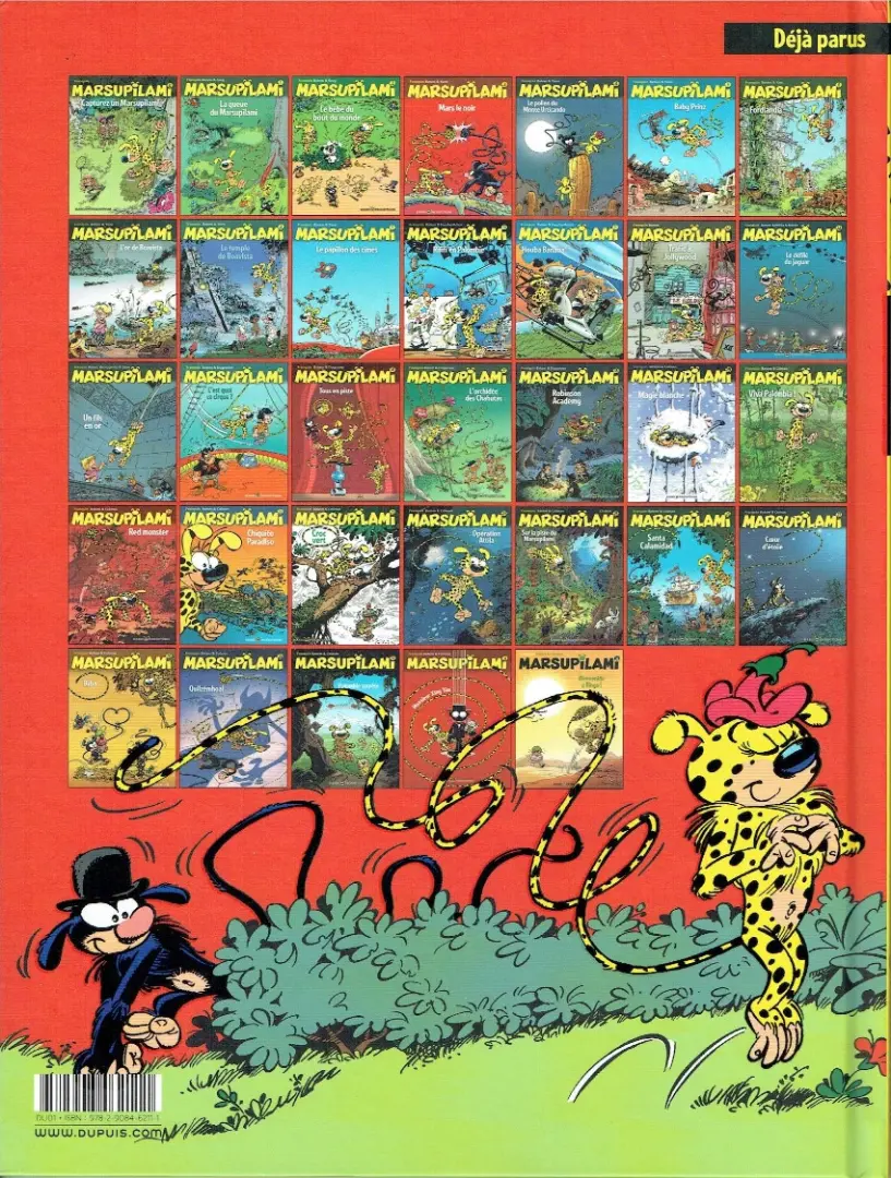 Verso de l'album Marsupilami Tome 3 Mars le noir