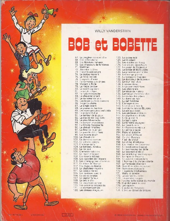 Verso de l'album Bob et Bobette Tome 156 Ce cher Barabas