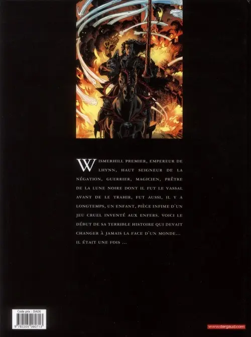 Verso de l'album Chroniques de la Lune Noire Tome 0 En un jeu cruel