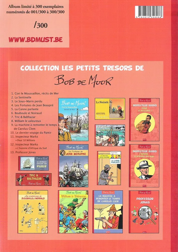 Verso de l'album Professeur Jonas