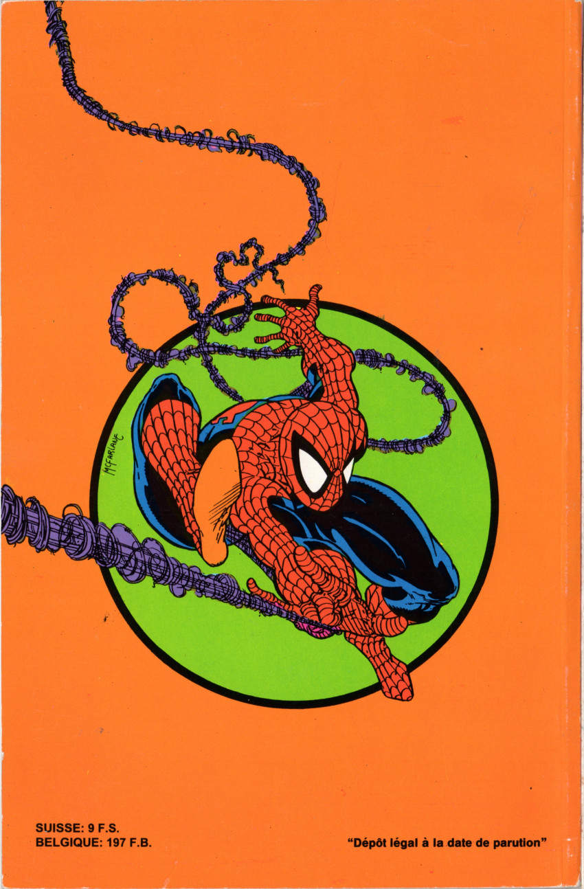 Verso de l'album Spider-Man 6