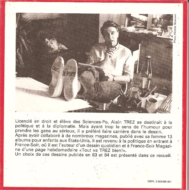 Verso de l'album Trez (Dessins de presse) Tome 2 Trez optimiste - 1983-1984