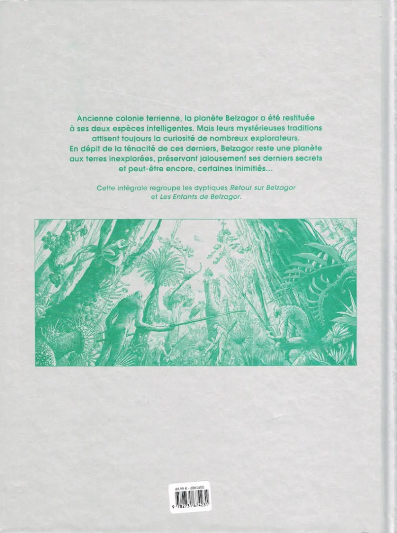 Verso de l'album Retour sur Belzagor Belzagor