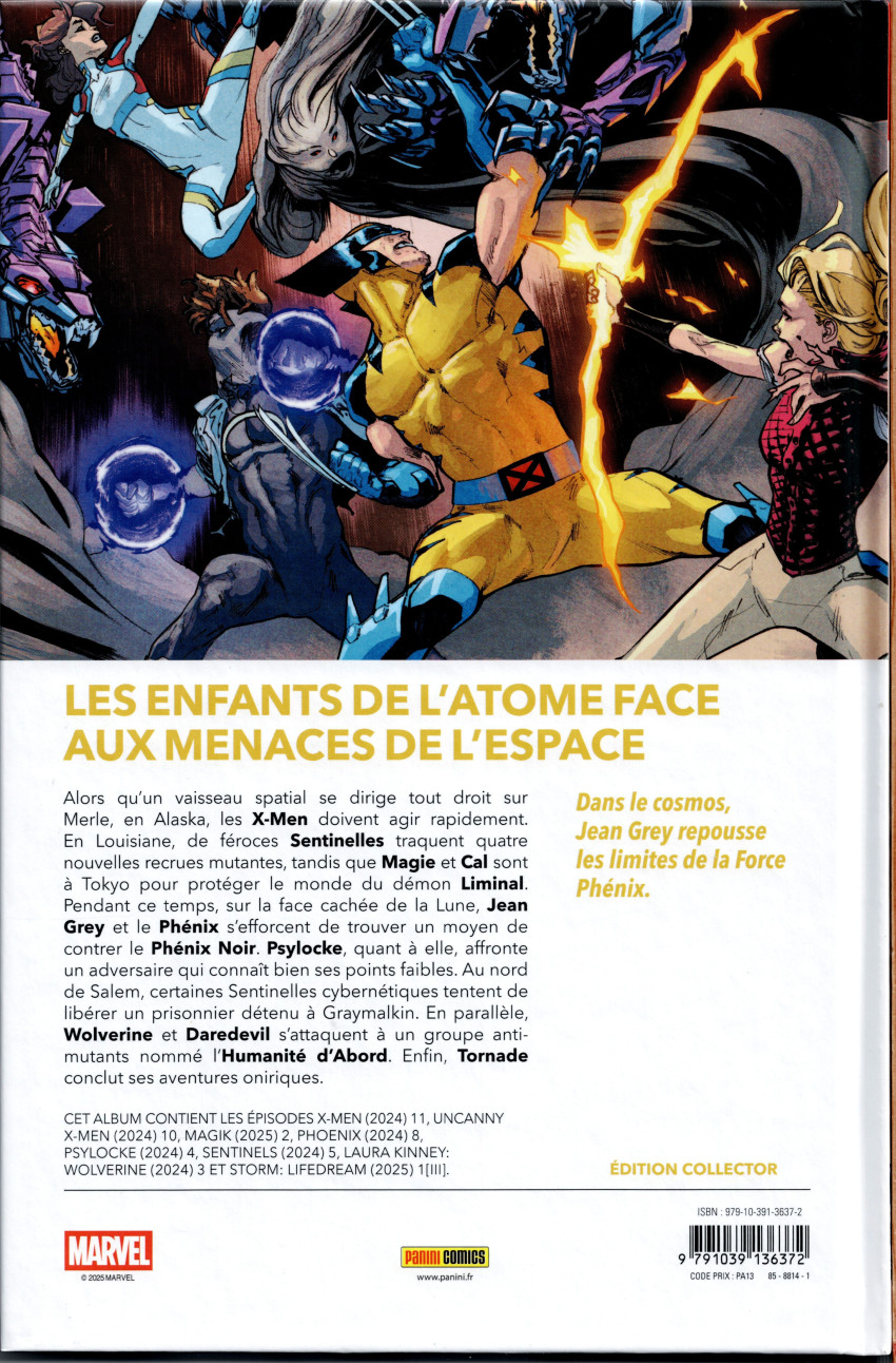 Verso de l'album X-Men 15