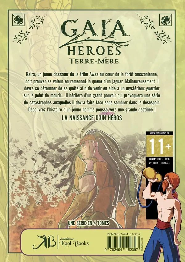 Verso de l'album Gaia Heroes 1 Terre-Mère