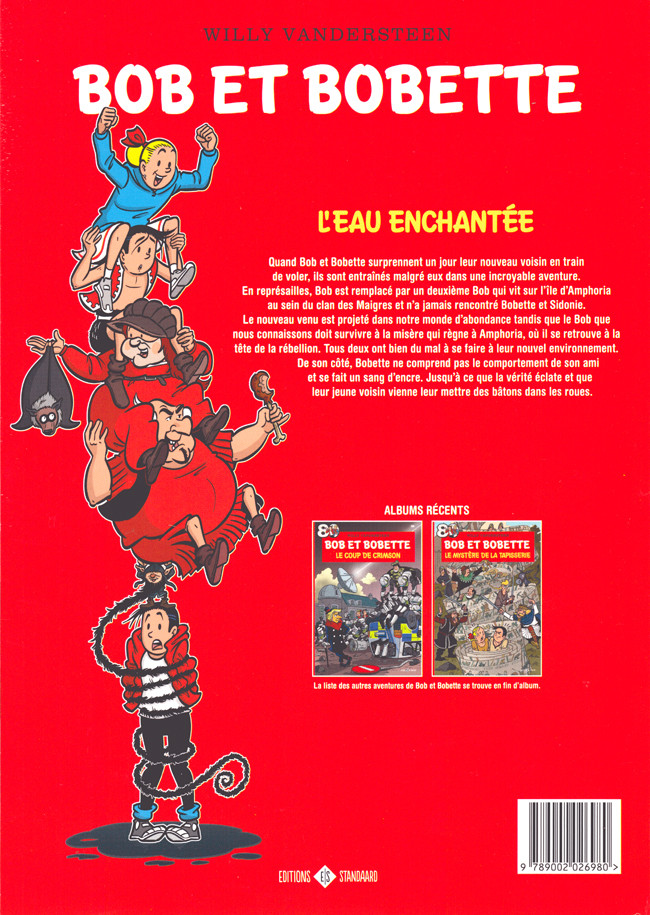 Verso de l'album Bob et Bobette Tome 382 L'eau enchantée