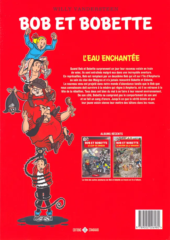 Verso de l'album Bob et Bobette Tome 382 L'eau enchantée