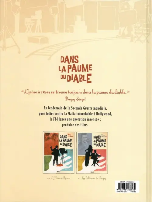 Verso de l'album Dans la paume du diable Tome 1 L'Usine à Rêves