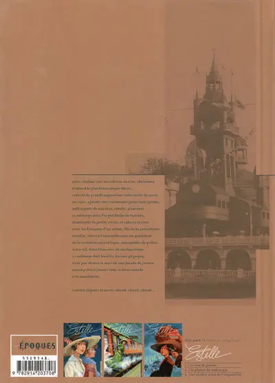 Verso de l'album Estelle Tome 3 Les rendez-vous de l'exposition 1900