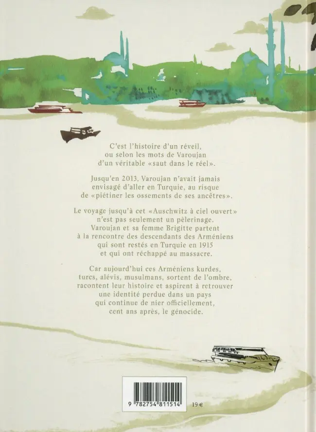 Verso de l'album Le Fantôme arménien