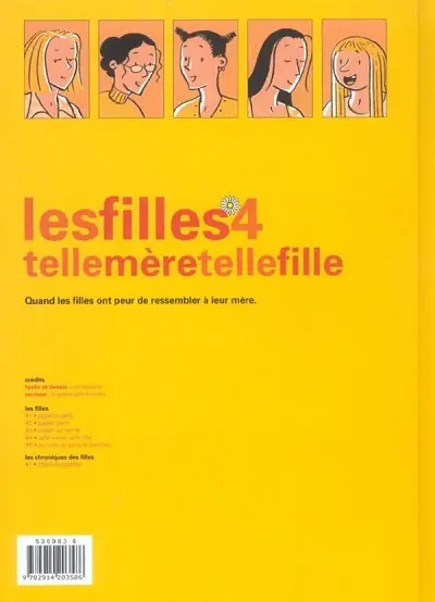 Verso de l'album Les Filles Tome 4 Telle mère telle fille