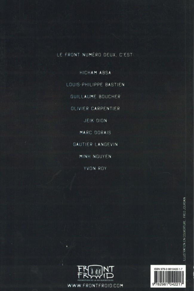 Verso de l'album Le Front 2
