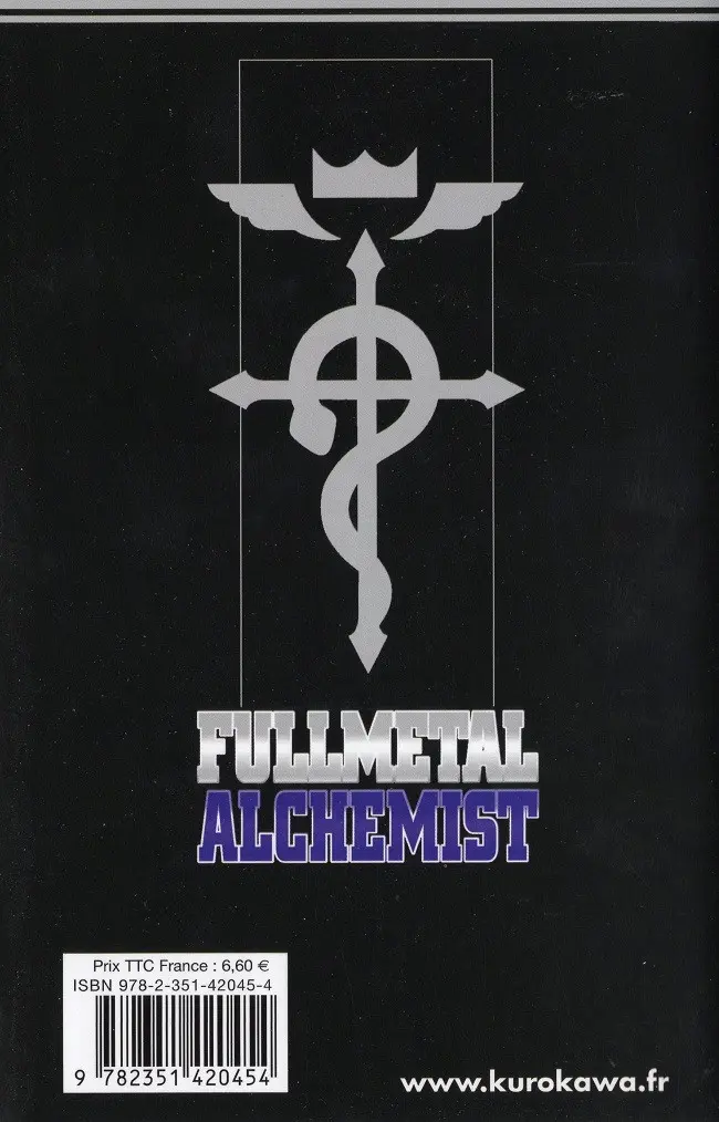Verso de l'album FullMetal Alchemist Tome 5