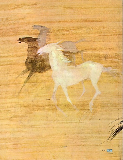 Verso de l'album 5 galops de chevaux