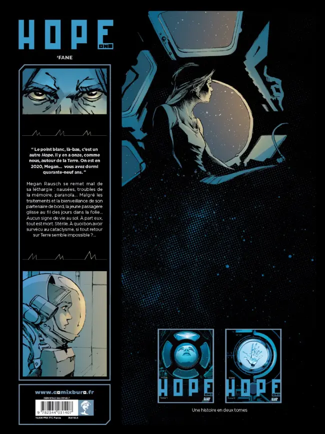 Verso de l'album Hope one Tome 1