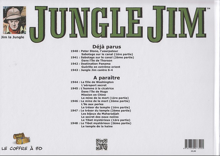 Verso de l'album Jungle Jim 1943 - Jungle Jim contre S-4