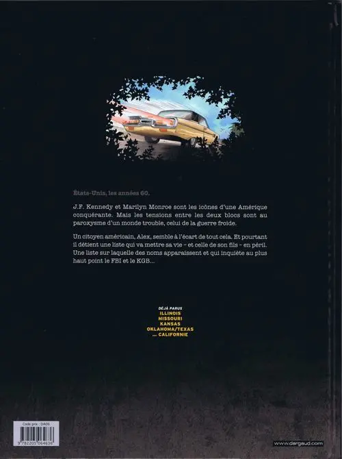 Verso de l'album La Liste 66 Tome 5 ... Californie