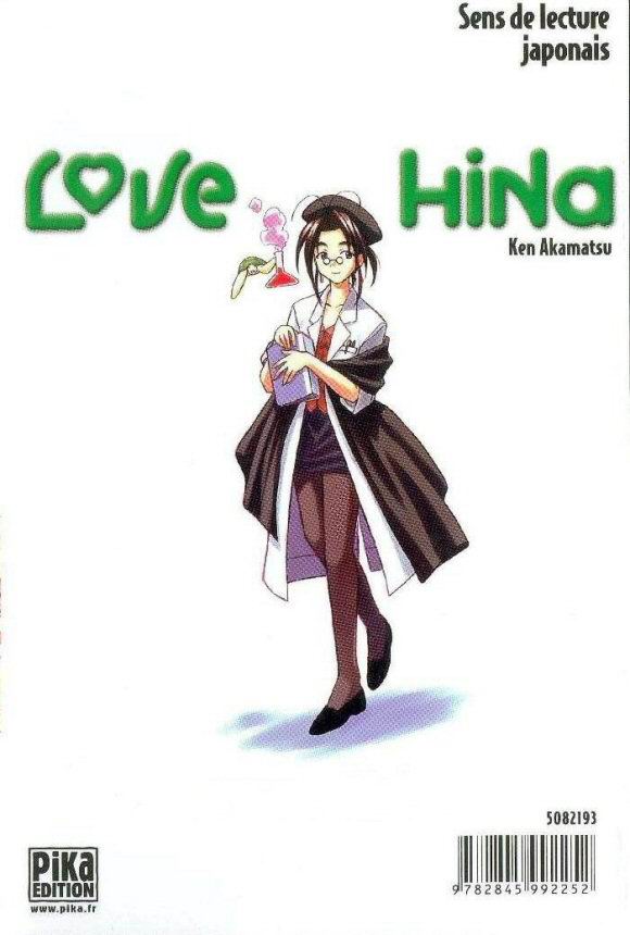 Verso de l'album Love Hina 8