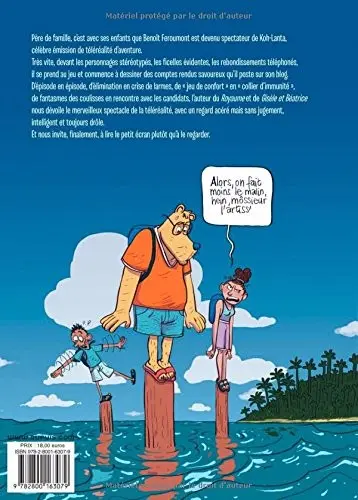 Verso de l'album Le Merveilleux spectacle de la téléréalité Tome 1