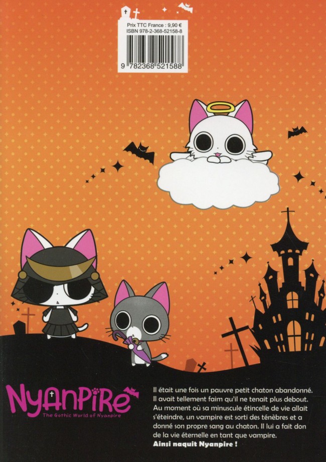 Verso de l'album Nyanpire Tome 3