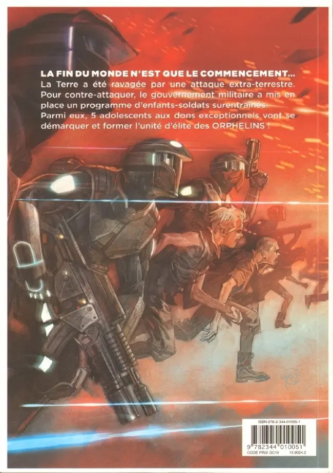 Verso de l'album Orphelins Tome 1 Petits soldats