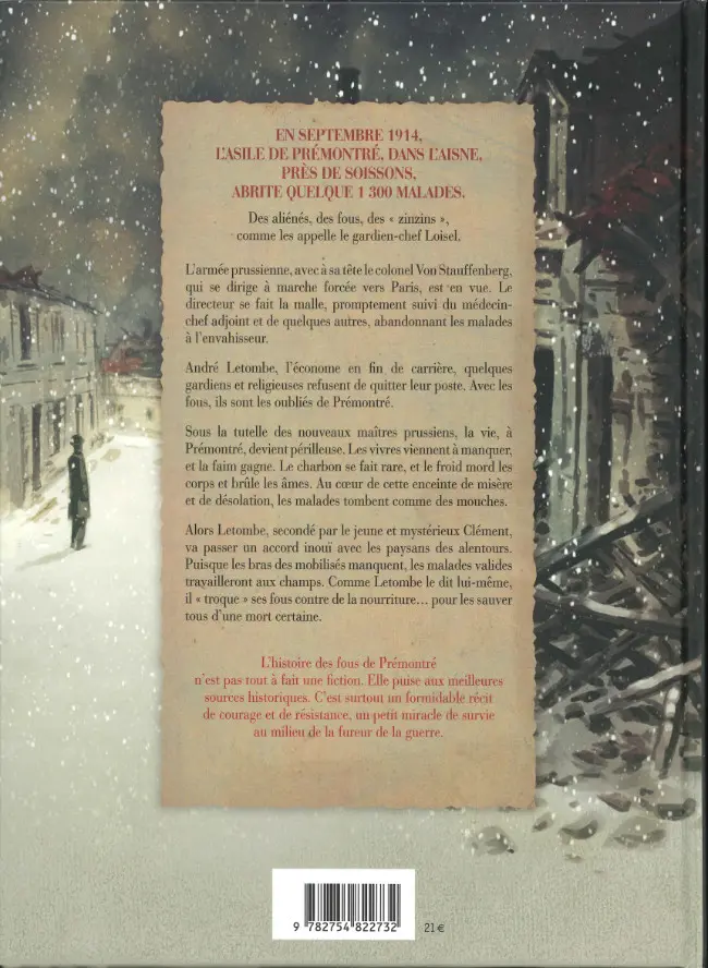Verso de l'album Les Oubliés de Prémontré