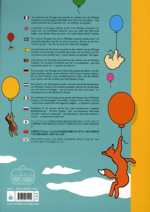 Verso de l'album L'Ours Barnabé Sans Paroles