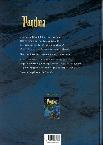 Verso de l'album Pandora Tome 2 Les flibustiers du grand fleuve
