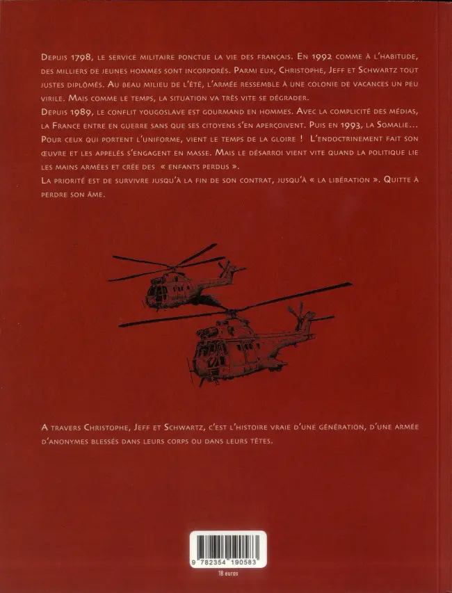 Verso de l'album Pays Kaki 92/08