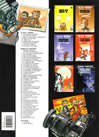 Verso de l'album Le Petit Spirou Tome 9 C'est pas de ton âge !
