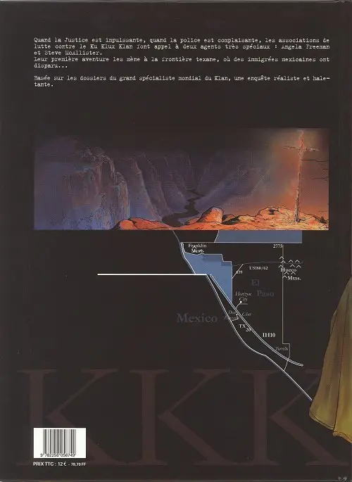 Verso de l'album Amerikkka Tome 1 Les canyons de la mort