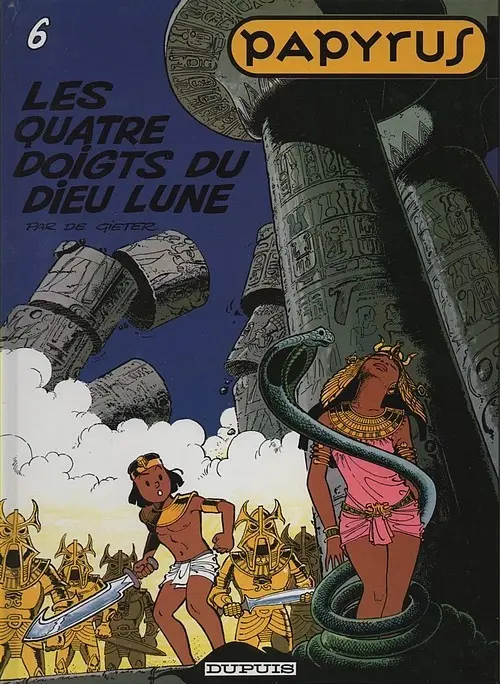 Couverture de l'album Papyrus Tome 6 Les quatre doigts du dieu Lune