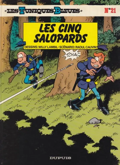 Couverture de l'album Les Tuniques Bleues Tome 21 Les cinq salopards