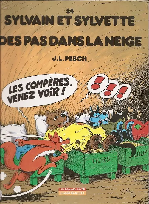Couverture de l'album Sylvain et Sylvette Tome 24 Des pas dans la neige