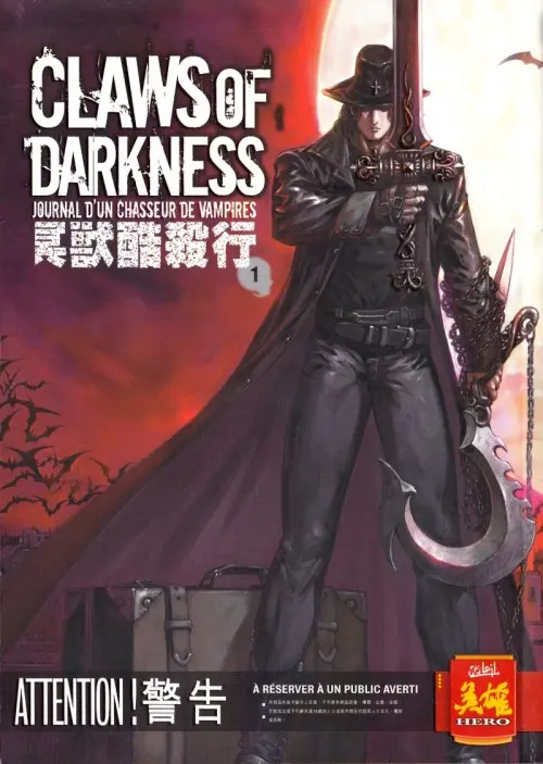 Couverture de l'album Claws of Darkness - Journal d'un chasseur de vampires Tome 1