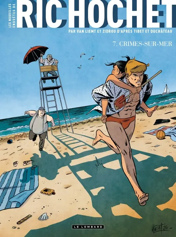 Couverture de l'album Les nouvelles enquêtes de Ric Hochet Tome 7 Crimes-sur-mer