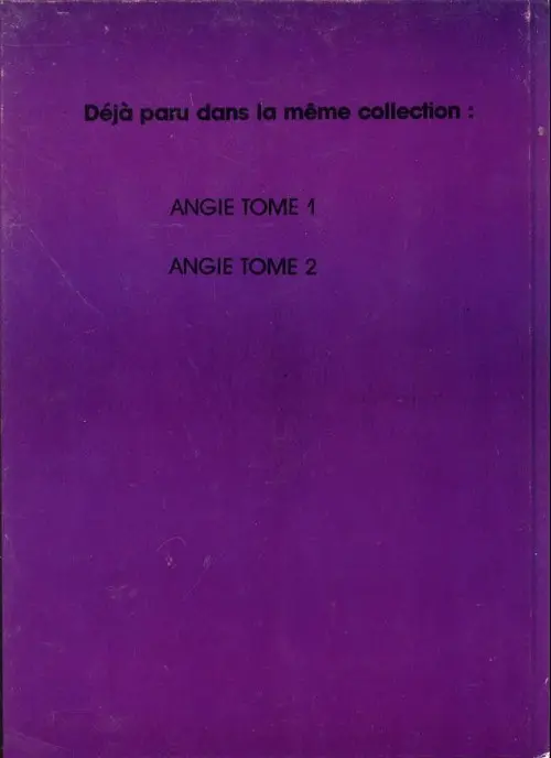 Verso de l'album Angie (3ème épisode)