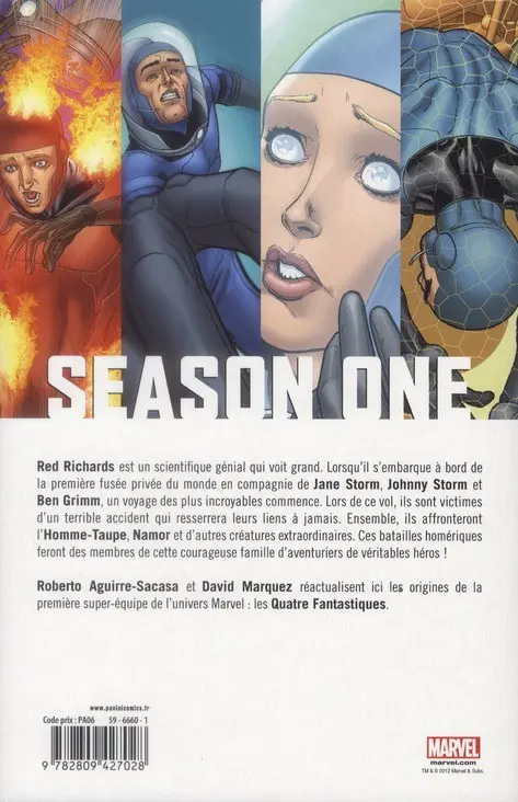 Verso de l'album Season One Tome 2 Fantastic Four