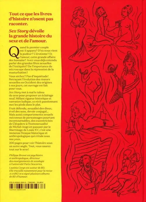 Verso de l'album Sex story / Une histoire du sexe Livre I La première histoire de la sexualité en BD