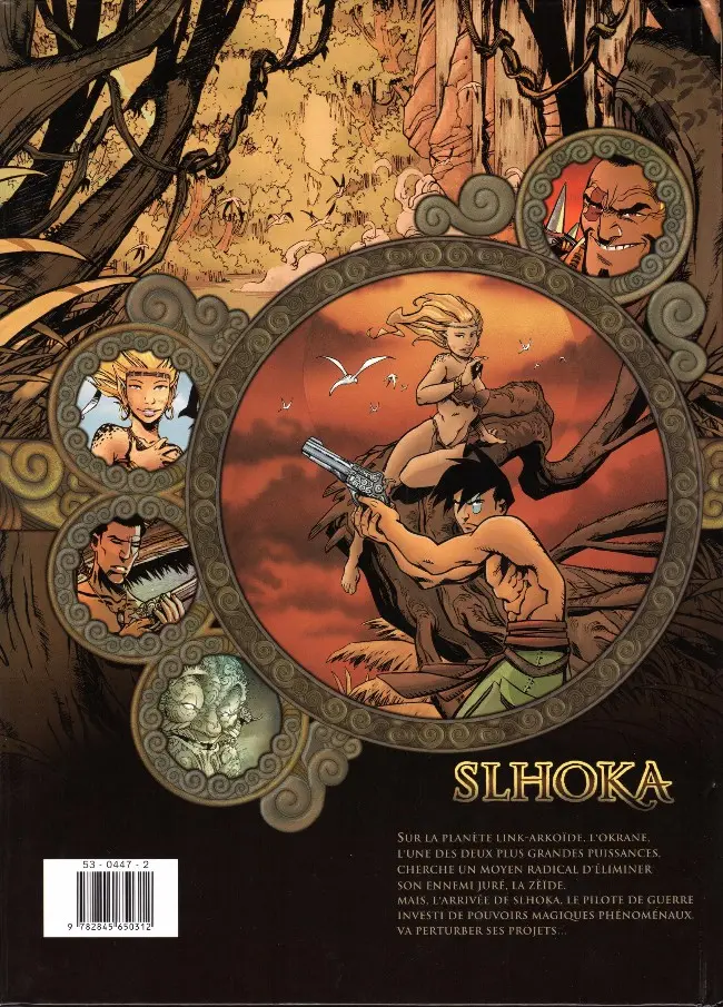 Verso de l'album Slhoka Tome 1 L'ile oubliée