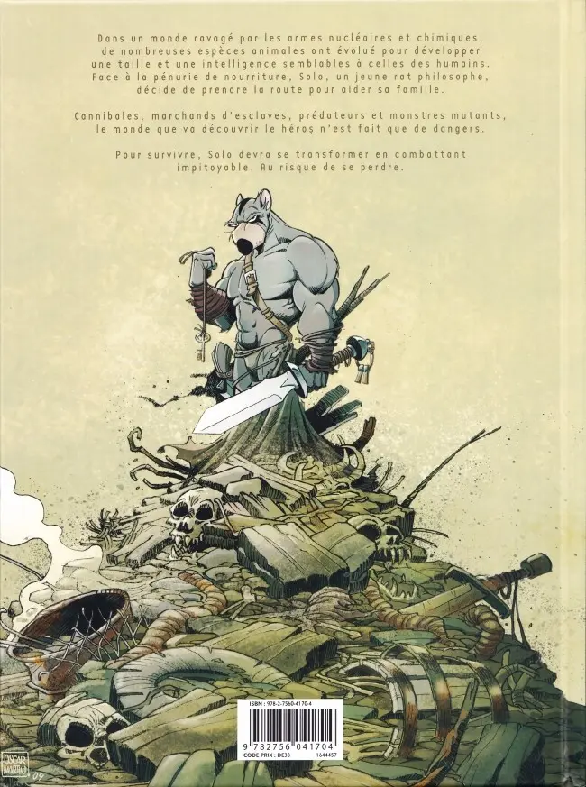Verso de l'album Solo Tome 1 Les Survivants du chaos