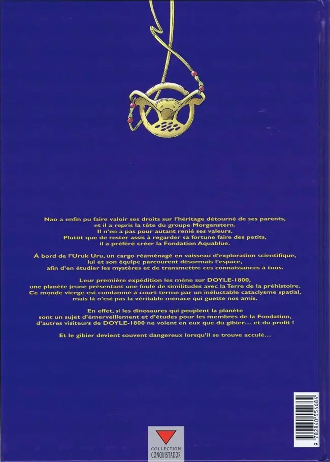 Verso de l'album Aquablue Tome 8 Fondation Aquablue