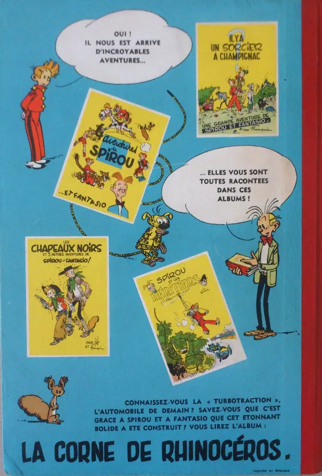 Verso de l'album Spirou et Fantasio Tome 5 Les voleurs du Marsupilami