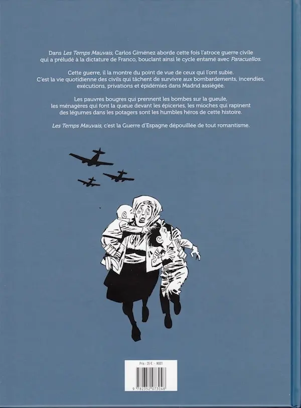 Verso de l'album Les Temps mauvais Madrid 1936-1939