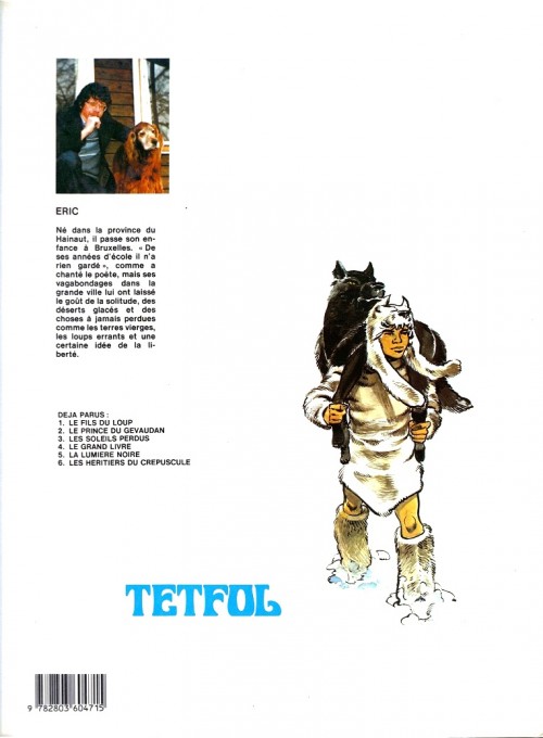 Verso de l'album Tetfol Tome 6 Les héritiers du crépuscule