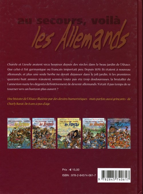 Verso de l'album Une histoire illustrée de l'Alsace Tome 4 Au secours, voilà les Allemands