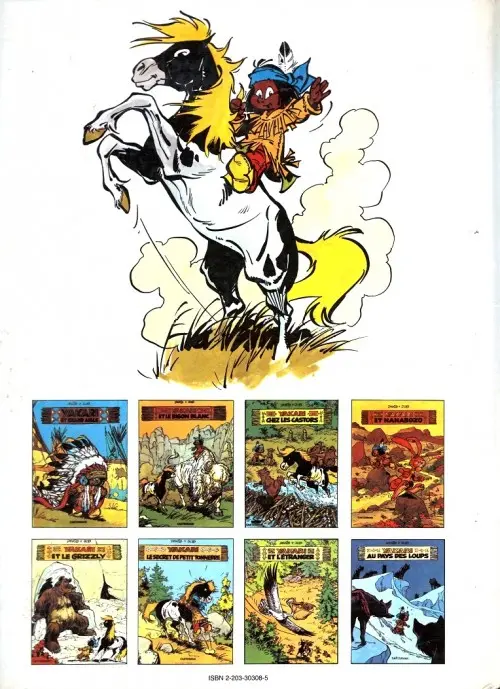 Verso de l'album Yakari Tome 8 Au pays des loups