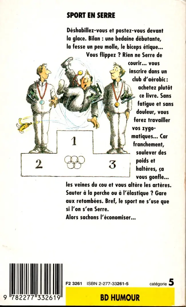 Verso de l'album Le Sport Tome 1 Sport en Serre