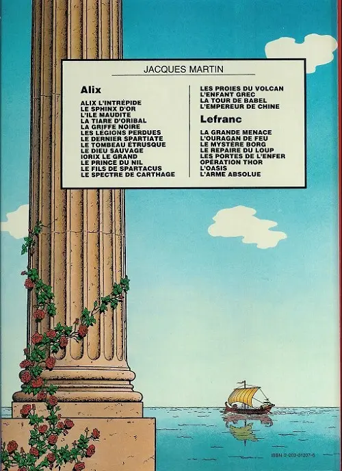 Verso de l'album Alix Tome 9 Le Dieu sauvage